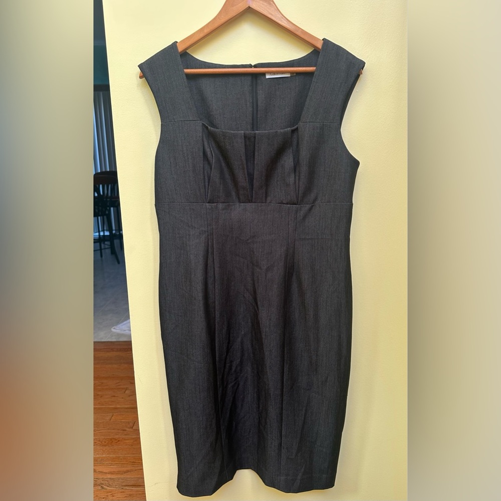 CALVIN KLEIN EUC Charcoal Dress